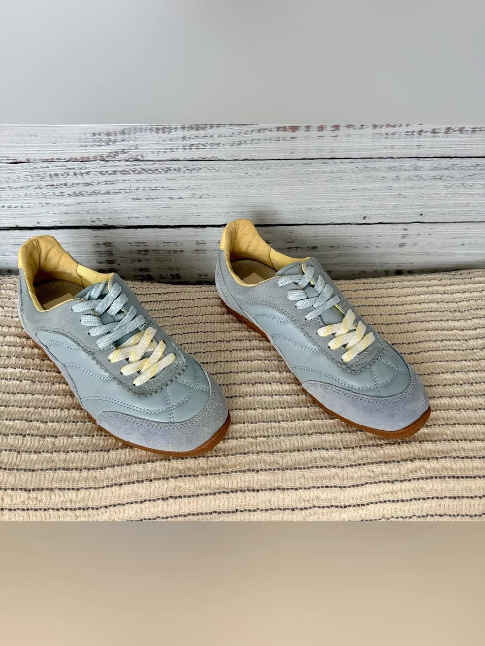 Dolce Vita Light Blue Retro Gum Sole Sneakers Size 8 NWOT